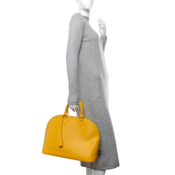 LOUIS VUITTON Epi Alma GM Citron