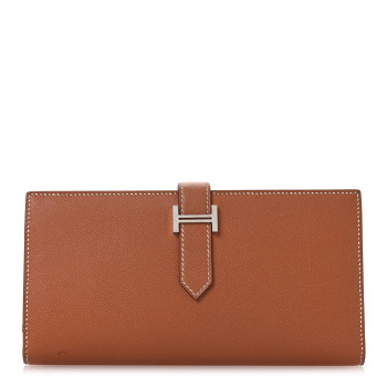HERMES Epsom Bearn Gusset Wallet Gold