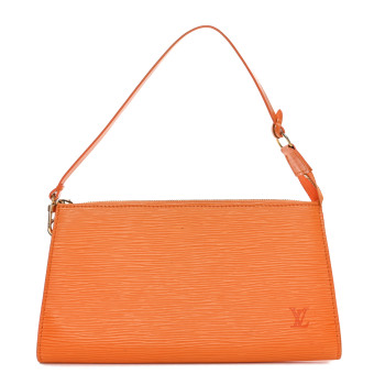 LOUIS VUITTON Epi Pochette Accessories 24 Mandarin