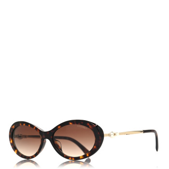 CHANEL Acetate Pearl Sunglasses 5428-H-A Tortoise