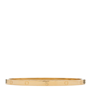 CARTIER 18K Yellow Gold Small LOVE Bracelet 17