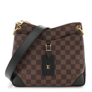 LOUIS VUITTON Damier Ebene Odeon PM Black LOUIS VUITTON Damier Ebene Odeon PM Black