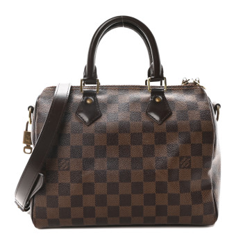 LOUIS VUITTON Damier Ebene Speedy Bandouliere 25