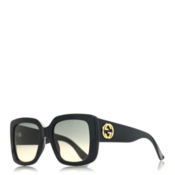 GUCCI Acetate Square Frame Sunglasses GG0141S Black