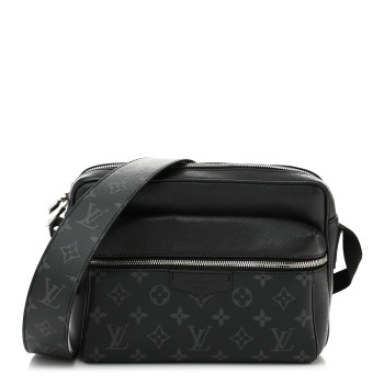 LOUIS VUITTON Taiga Monogram Eclipse Outdoor Messenger Black