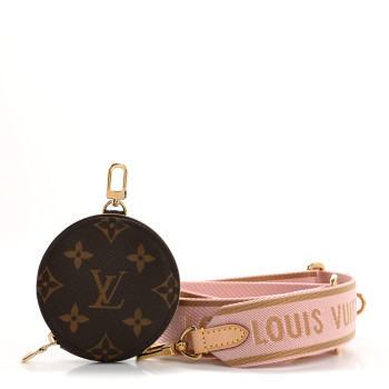 LOUIS VUITTON Monogram Multi Pochette Accessories Bandouliere Shoulder Strap Rose Clair