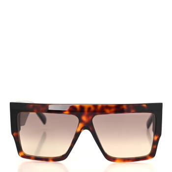 CELINE Acetate Rectangular Sunglasses CL400921 Dark Havana