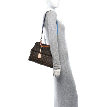 LOUIS VUITTON Monogram Cluny MM Blue Glacial