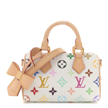 LOUIS VUITTON LV X TM Monogram Multicolor Nano Speedy White