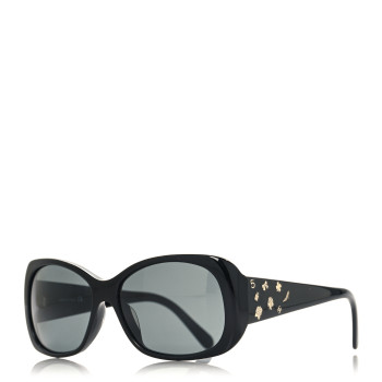 CHANEL Acetate Charms Sunglasses 5123 Black