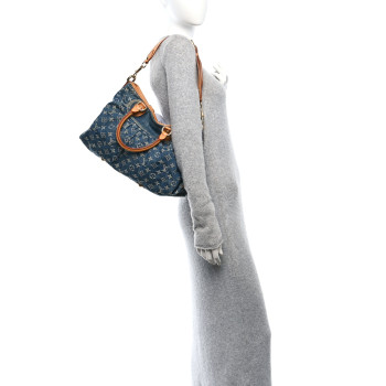 LOUIS VUITTON Denim Neo Cabby MM Blue