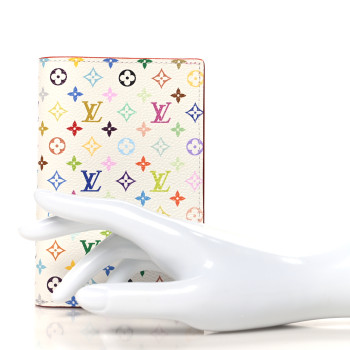 LOUIS VUITTON LV X TM Monogram Multicolor Passport Cover White