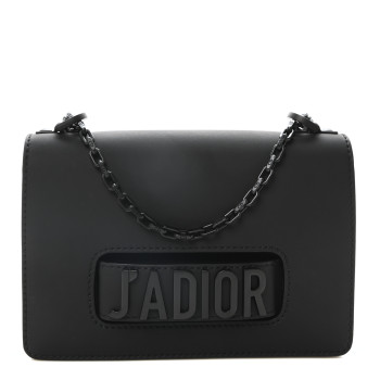 CHRISTIAN DIOR Ultra Matte Calfskin J'Adior Chain Flap Bag Black