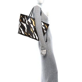 LOUIS VUITTON x LoL Monogram Neverfull MM Gold Silver