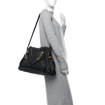 CHLOE Calfskin Large Paraty Black