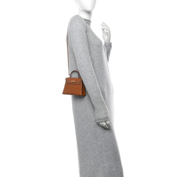 HERMES Courchevel Micro Kelly Sellier 15 Gold