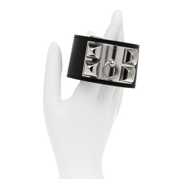 HERMES Box Collier De Chien CDC Bracelet S Black