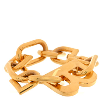 BALENCIAGA Metal B Chain Bracelet M Gold BALENCIAGA Metal B Chain Bracelet M Gold