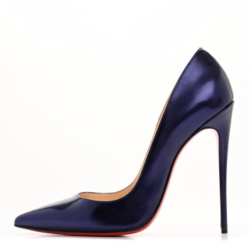 CHRISTIAN LOUBOUTIN Glossy Patent So Kate 120 Pumps 39 Electro