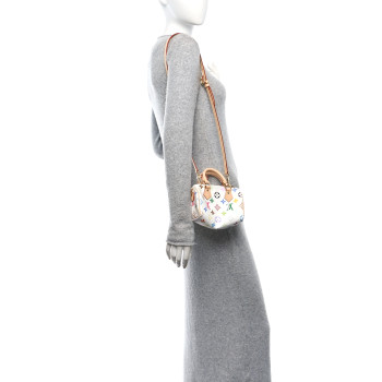LOUIS VUITTON LV X TM Monogram Multicolor Nano Speedy White