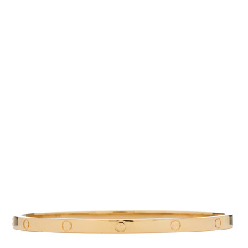CARTIER 18K Yellow Gold Small LOVE Bracelet 17