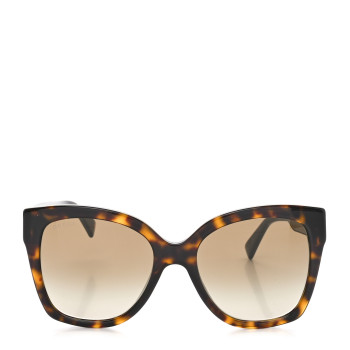 GUCCI Acetate Square Frame Sunglasses GG0459S Tortoise