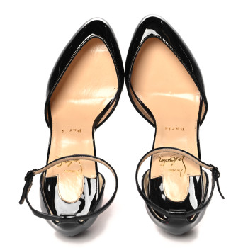 CHRISTIAN LOUBOUTIN Patent Dollyla 100 Pumps 38 Black