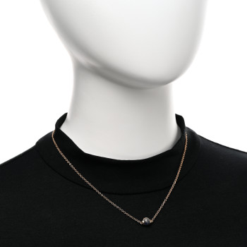 POMELLATO 18K Rose Gold Moonstone Blue Sapphire M'Ama Non M'Ama Necklace
