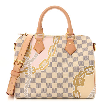 LOUIS VUITTON Damier Azur Nautical Speedy Bandouliere 25