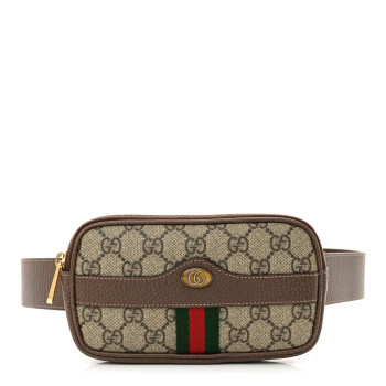 GUCCI GG Supreme Monogram Ophidia Belted iPhone Case 85 34 Dark Brown
