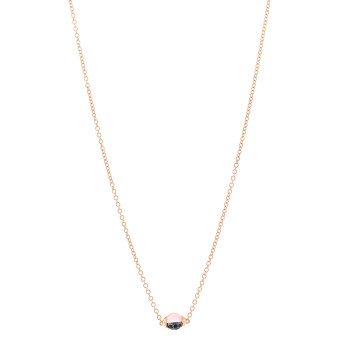 POMELLATO 18K Rose Gold Moonstone Blue Sapphire M'Ama Non M'Ama Necklace
