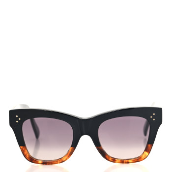 CELINE Acetate Polarized Cat Eye Sunglasses CL4004IN Havana Black