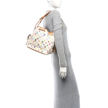 LOUIS VUITTON Monogram Multicolor Petit Noe White LOUIS VUITTON Monogram Multicolor Petit Noe White