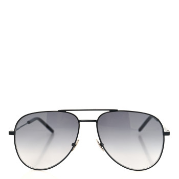 SAINT LAURENT Metal Aviator Classic 11 Rim Sunglasses Black