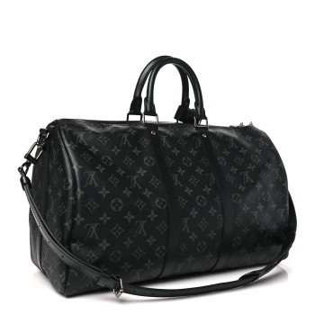 LOUIS VUITTON Monogram Eclipse Keepall Bandouliere 45