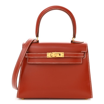 HERMES Box Mini Kelly Sellier 20 Brique