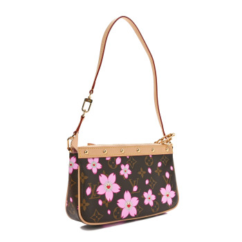 LOUIS VUITTON LV X TM Monogram Pochette Accessories Sakura Brown