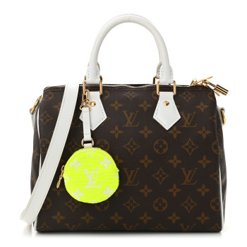 LOUIS VUITTON Monogram LV Match Speedy Bandouliere 25 White