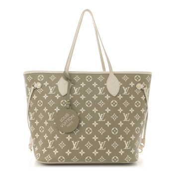 LOUIS VUITTON Empreinte Monogram Spring In The City Neverfull MM Kaki Beige Cream