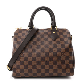 LOUIS VUITTON Damier Ebene Speedy Bandouliere 25