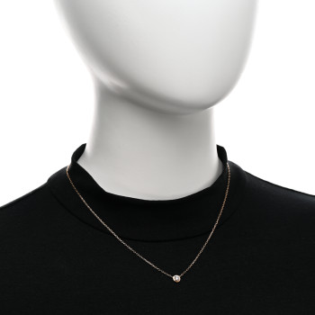 CARTIER 18K Pink Gold Diamond LM D'Amour Pendant Necklace CARTIER 18K Pink Gold Diamond LM D'Amour Pendant Necklace