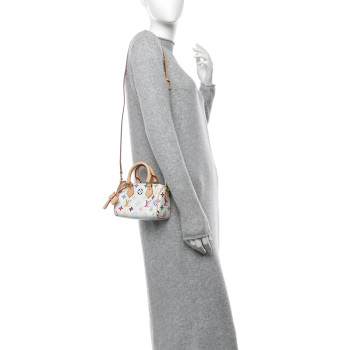 LOUIS VUITTON LV X TM Monogram Multicolor Nano Speedy White LOUIS VUITTON LV X TM Monogram Multicolor Nano Speedy White