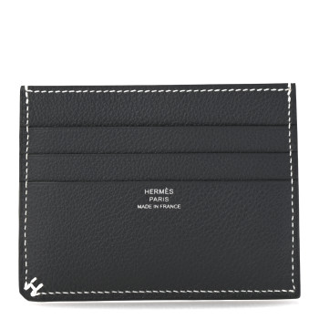 HERMES Evercolor H Sellier Card Holder Ardoise