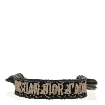 CHRISTIAN DIOR Woven Cotton J'Adior Friendship Bracelet Navy