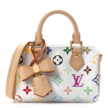 LOUIS VUITTON LV X TM Monogram Multicolor Nano Speedy White
