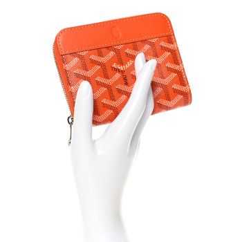 GOYARD Goyardine Matignon PM Wallet Orange