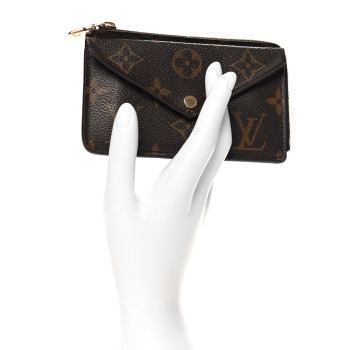 LOUIS VUITTON Monogram Recto Verso Card Holder Black