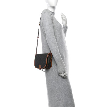 CELINE Triomphe Canvas Folco Bag Tan