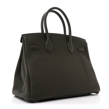 HERMES Togo Birkin 30 Vert De Gris