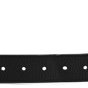LOUIS VUITTON Taurillon Monogram Signature 35 MM Chain Belt 110 44 Black